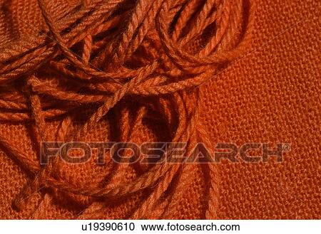 Stock Image - Full Frame, Woven, Pile, Brown, Close-Up. Fotosearch
