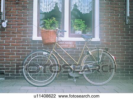 bicycle, wall, window, plant, romantic, mood View Large Photo Image Stock Image - bicycle, wall, window, plant, romantic, mood. Fotosearch