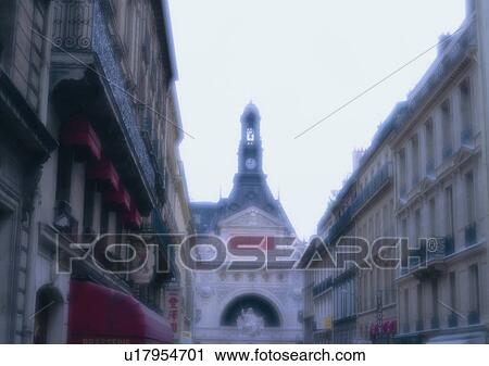 Stock Image - building, soft focus, balcony, Europe, outdoor, classic. Fotosearch