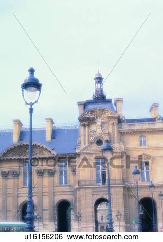 Stock Photograph - Europe, sky, building, street lamp, romantic, mood, outdoor. Fotosearch