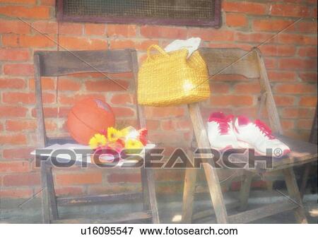 setting, basket, chair, running shoes, flower, basketball View Large Photo Image Stock Photo - setting, basket, chair, running shoes, flower, basketball. Fotosearch