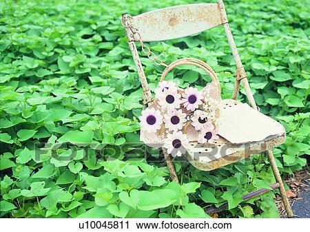setting, outdoor, leaf, chair, flower, romantic View Large Photo Image Stock Image - setting, outdoor, leaf, chair, flower, romantic. Fotosearch