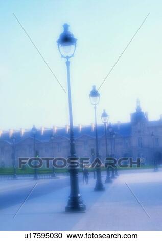 Stock Image - sky, street lamp, Europe, classic, mood, road. Fotosearch