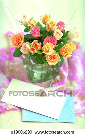 fabric, leaf, card, rose, vase, plant View Large Photo Image Stock Photo - fabric, leaf, card, rose, vase, plant. Fotosearch
