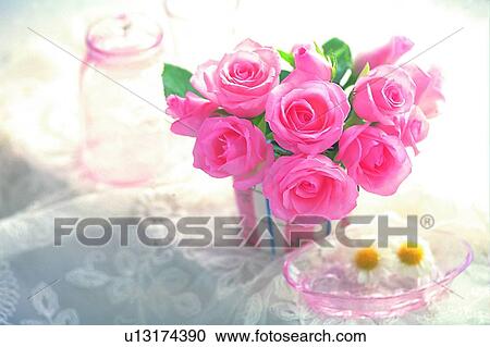 plant, flower, rose, leaf, light, glass bottle View Large Photo Image Stock Image - plant, flower, rose, leaf, light, glass bottle. Fotosearch
