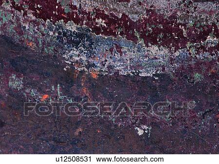 Stock Image - material, structure, rust, pattern, iron, metal. Fotosearch