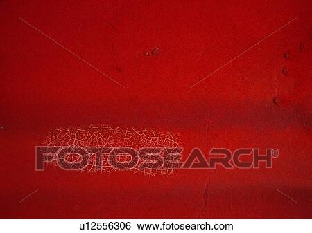 Stock Photograph - material, wall, pattern, metal, structure, red. Fotosearch