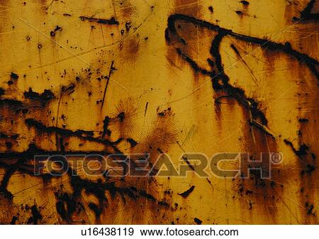 Stock Photo - structure, material, iron, rust, pattern, metal. Fotosearch