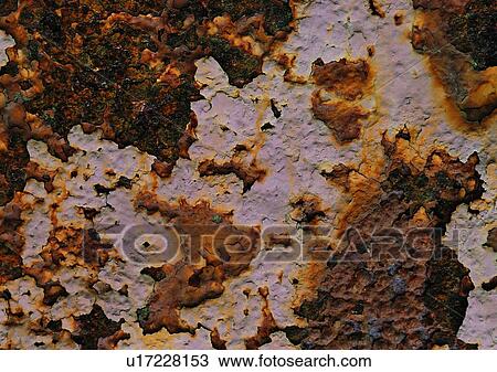 Stock Image - structure, rust, material, iron, metal. Fotosearch