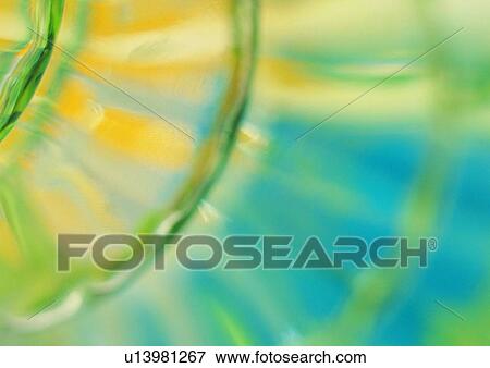 Stock Photo - Translucent, Spiral, Clear, Blue, Close-Up. Fotosearch