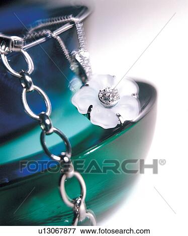 Stock Photo - decoration, possession, blue, flower, device, fashion, decorative. Fotosearch
