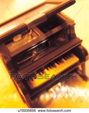 Stock Photograph - piano, grand piano, close up, model, indoor. Fotosearch