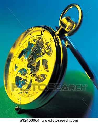Picture - hour, concept, time piece, device, close-up, shadow. Fotosearch