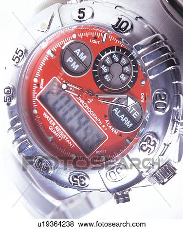 Stock Photo - round, time, ticker, display, close-up. Fotosearch