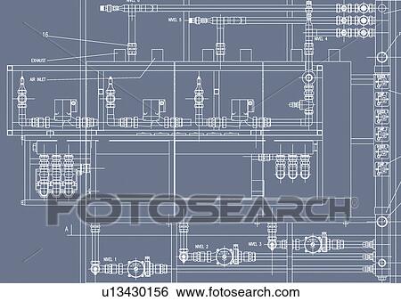 Stock Photograph - cad, grid, engineering, drafts, lines, lay out plan, graphic. Fotosearch