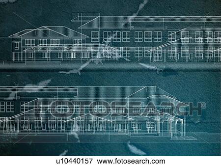 computer aided design, planning, blueprint View Large Photo Image Stock Photo - computer aided design, planning, blueprint. Fotosearch