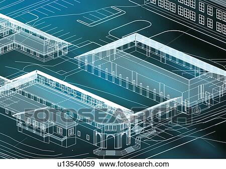 computer aided design, planning, blueprint View Large Photo Image Stock Photo - computer aided design, planning, blueprint. Fotosearch