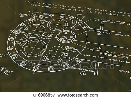 Stock Photo - computer aided design, planning, blueprint. Fotosearch