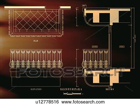 Stock Photograph - computer aided design, planning, blueprint. Fotosearch