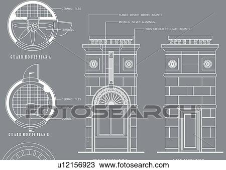 Stock Image - computer aided design, representation, drawing, plan, drafts, pattern. Fotosearch