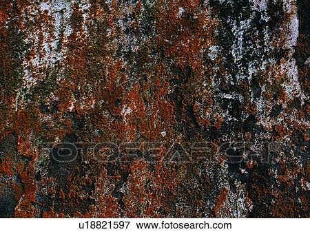 Stock Photo - rock, stone, wall, outdoor, iron rust. Fotosearch