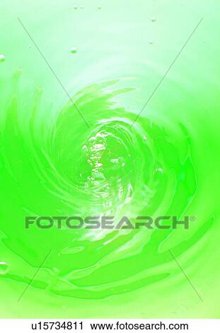 Stock Image - green, water, vortex. Fotosearch