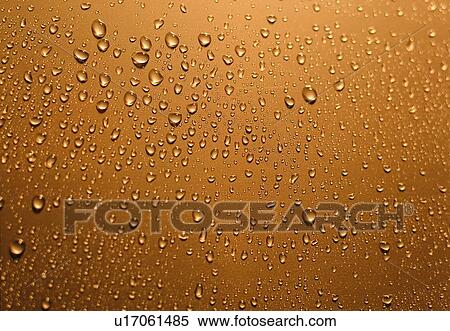 Stock Photography - orange, water, drop, yellow. Fotosearch