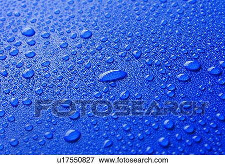Stock Photo - water, drop, blue. Fotosearch