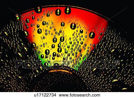 Picture - water, drop, CD-ROM, close-up, disc. Fotosearch