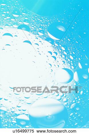 Stock Photography - water, oil, blue, water drop. Fotosearch
