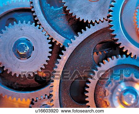 Stock Image - equipment, gear, productivity, mechanical, efficiency, teeth. Fotosearch