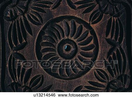 Brown, Carving, Close-Up, Design, Floral Pattern View Large Photo Image Stock Photograph - Brown, Carving, Close-Up, Design, Floral Pattern. Fotosearch