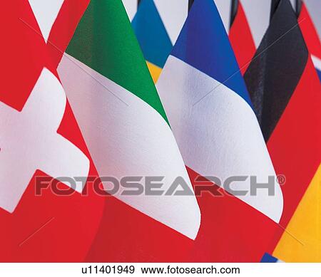 Stock Photo - cloth, symbolic, stick, nations, representation. Fotosearch