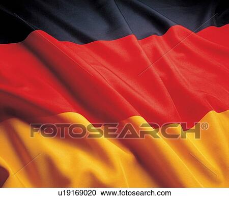 Stock Image - emblem, germany, fine, flag, close-up. Fotosearch