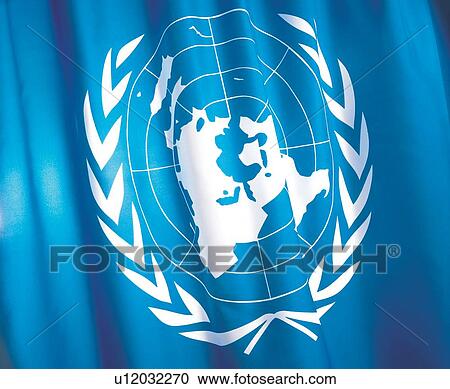 Stock Image - glorification, nationality, glory, close-up, flag, design, united nations. Fotosearch