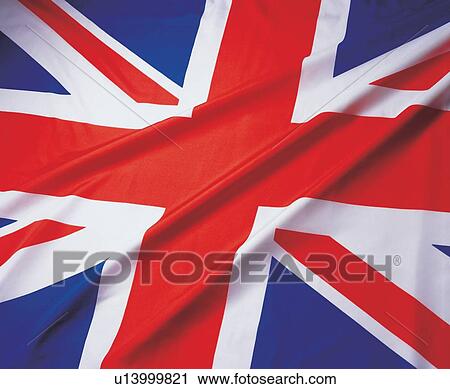 Stock Image - unfurl, waving, banner, fine, patriotism. Fotosearch