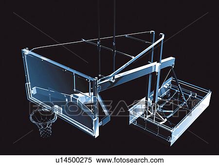 Stock Photography - basketball board, basketball net, black. Fotosearch