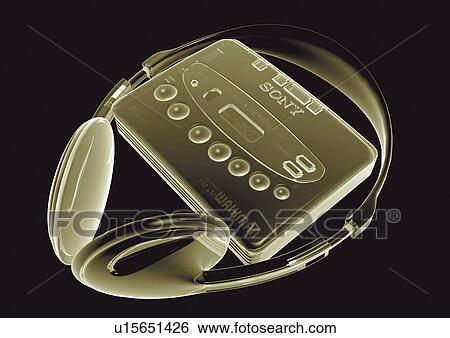 Stock Photograph - imagery, illusionary, design, x-translucent, personal music player, graphics, indoor. Fotosearch