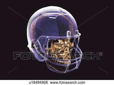Stock Photograph - sports helmet, appearance, skull, head, translucent. Fotosearch