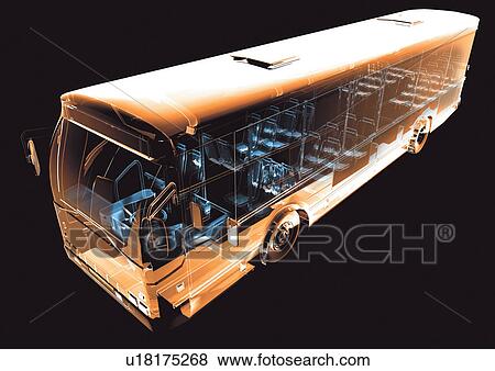 Stock Photo - travel, light, model, bus, close-up. Fotosearch