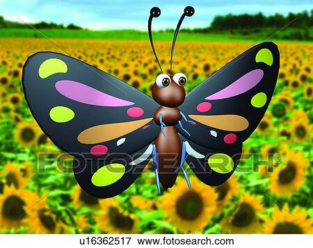3D, butterfly, cartoon, cute, animal View Large Photo Image Stock Photo - 3D, butterfly, cartoon, cute, animal. Fotosearch