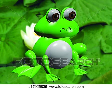 3D, frog, cartoon, cute, animal View Large Photo Image Stock Photography - 3D, frog, cartoon, cute, animal. Fotosearch