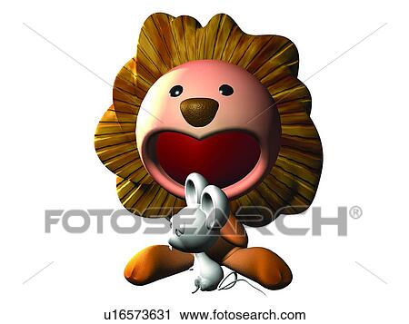3D, lion, cartoon, cute, animal View Large Photo Image Stock Image - 3D, lion, cartoon, cute, animal. Fotosearch