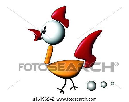 3D, rooster, cartoon, cute, animal View Large Photo Image Stock Image - 3D, rooster, cartoon, cute, animal. Fotosearch