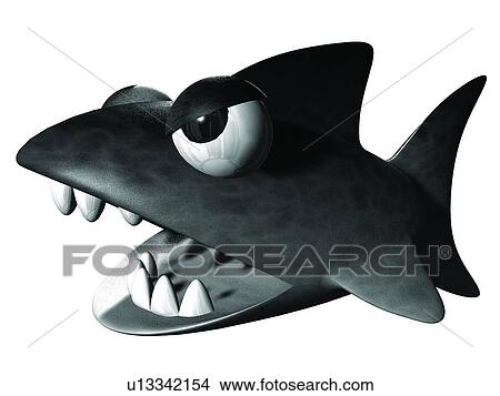 3D, shark, cartoon, cute, animal View Large Photo Image Picture - 3D, shark, cartoon, cute, animal. Fotosearch
