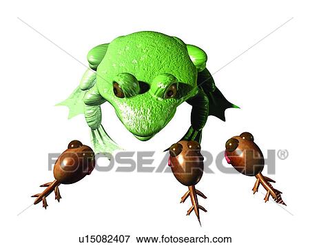 Stock Photo - 3D, tadpole, cartoon, cute, animal. Fotosearch