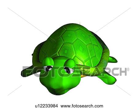 Picture - 3D, turtle, cartoon, cute, animal. Fotosearch
