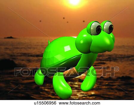 3D, turtle, cartoon, cute, animal View Large Photo Image Stock Photograph - 3D, turtle, cartoon, cute, animal. Fotosearch