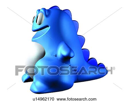 Stock Image - cartoon, cute, 3D, animal, dinosaur. Fotosearch