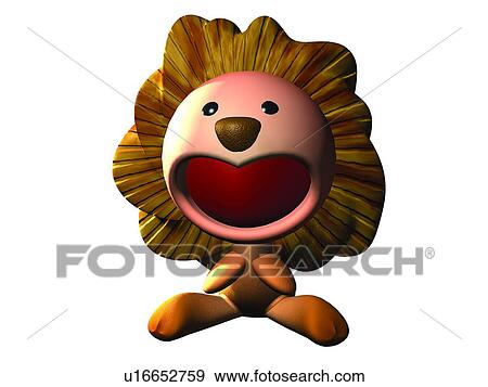 cute, animal, lion, cartoon, 3D View Large Photo Image Stock Photo - cute, animal, lion, cartoon, 3D. Fotosearch